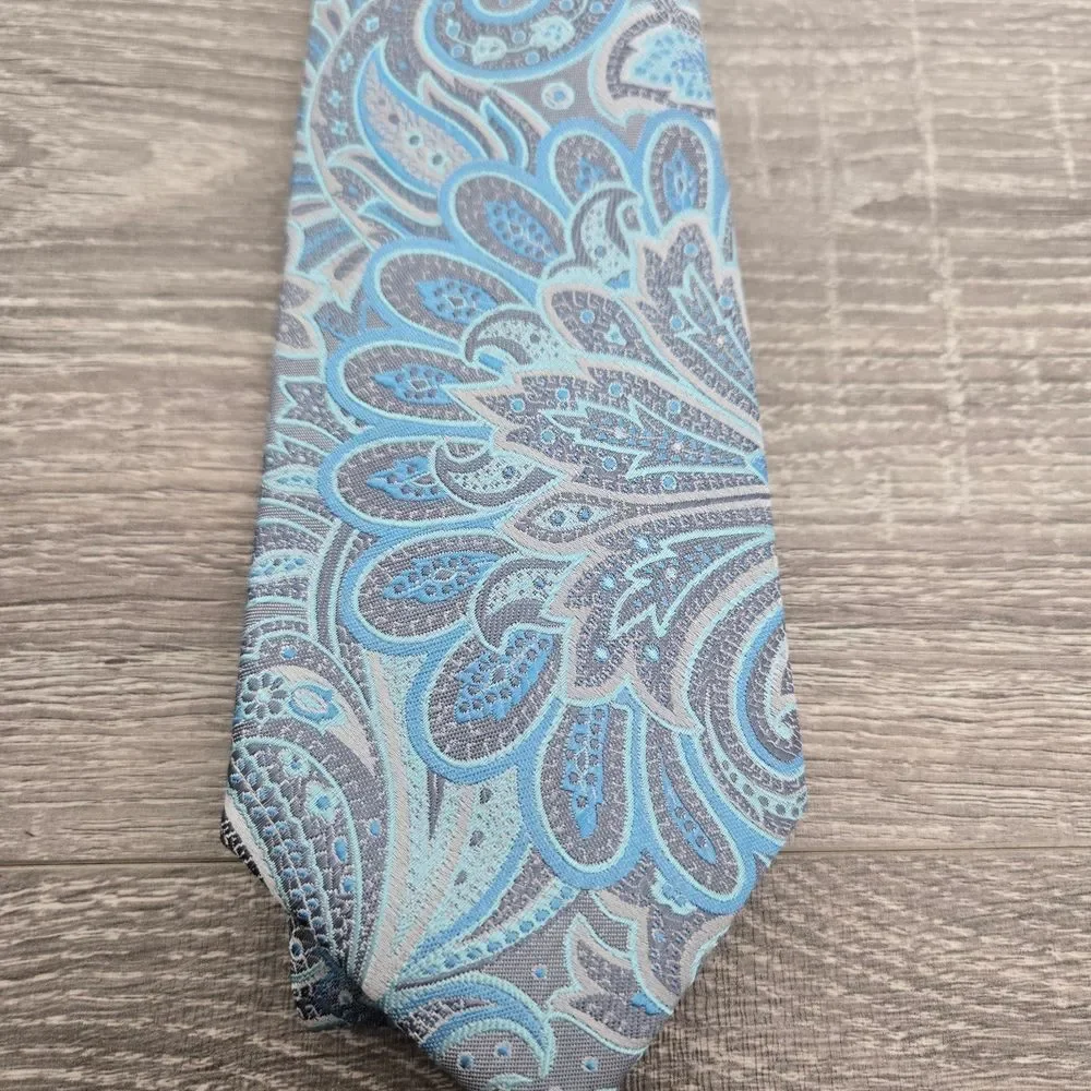 NEW Countess Mara Hand‎ Made 100% Silk Men's Neck Tie pastel paisley